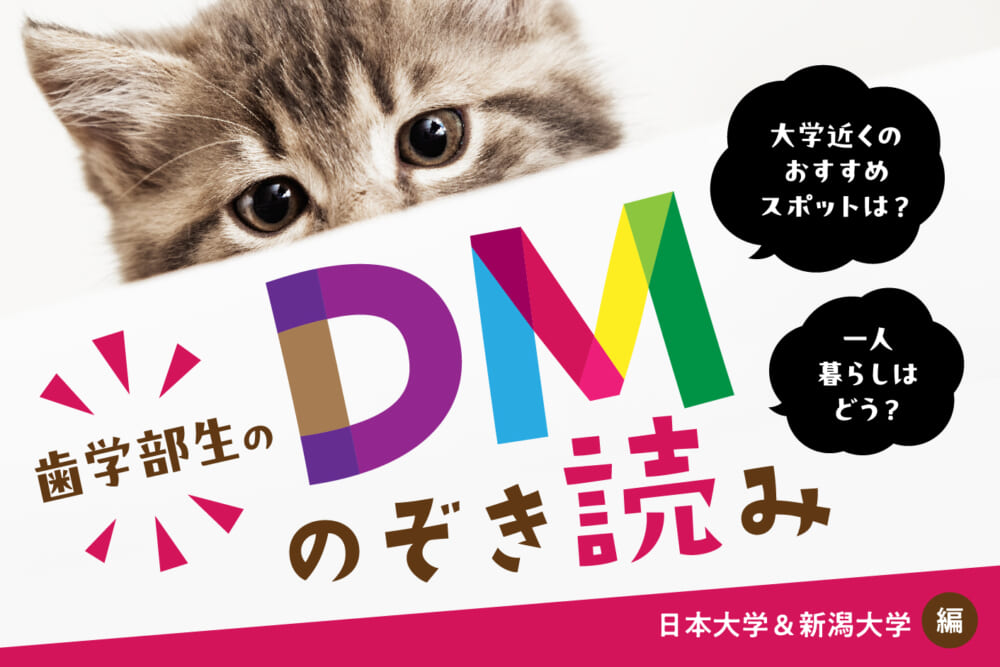 一人暮らしはどう? 大学近くのおすすめスポットは? 日本大学&新潟大学編/歯学部生のDMのぞき読み#1